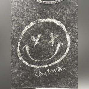 “stay positive smile face”